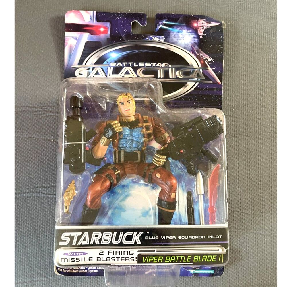 Trendmasters Battlestar Galactica Starbuck Viper Battle Blade Action Figure New